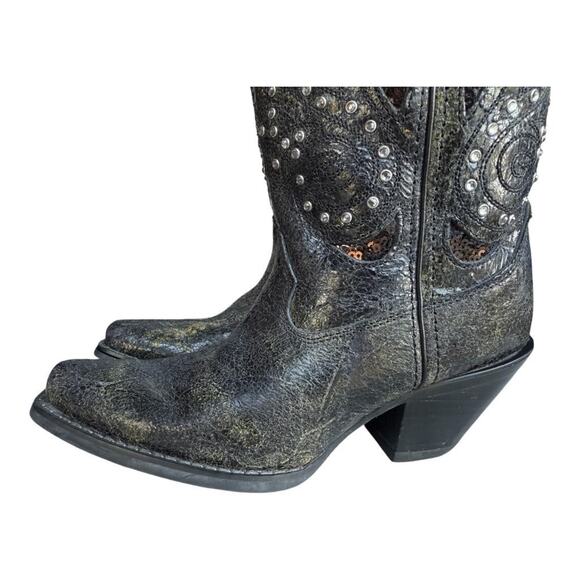 Durango Crush Bling Inlay Snip Toe Cowboy Boot Women size 6 - Picture 3 of 11